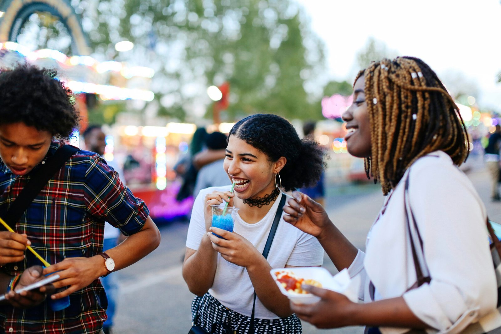 Friends at a festival